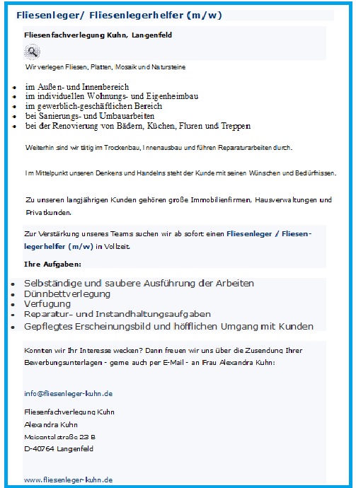 stellenangebot